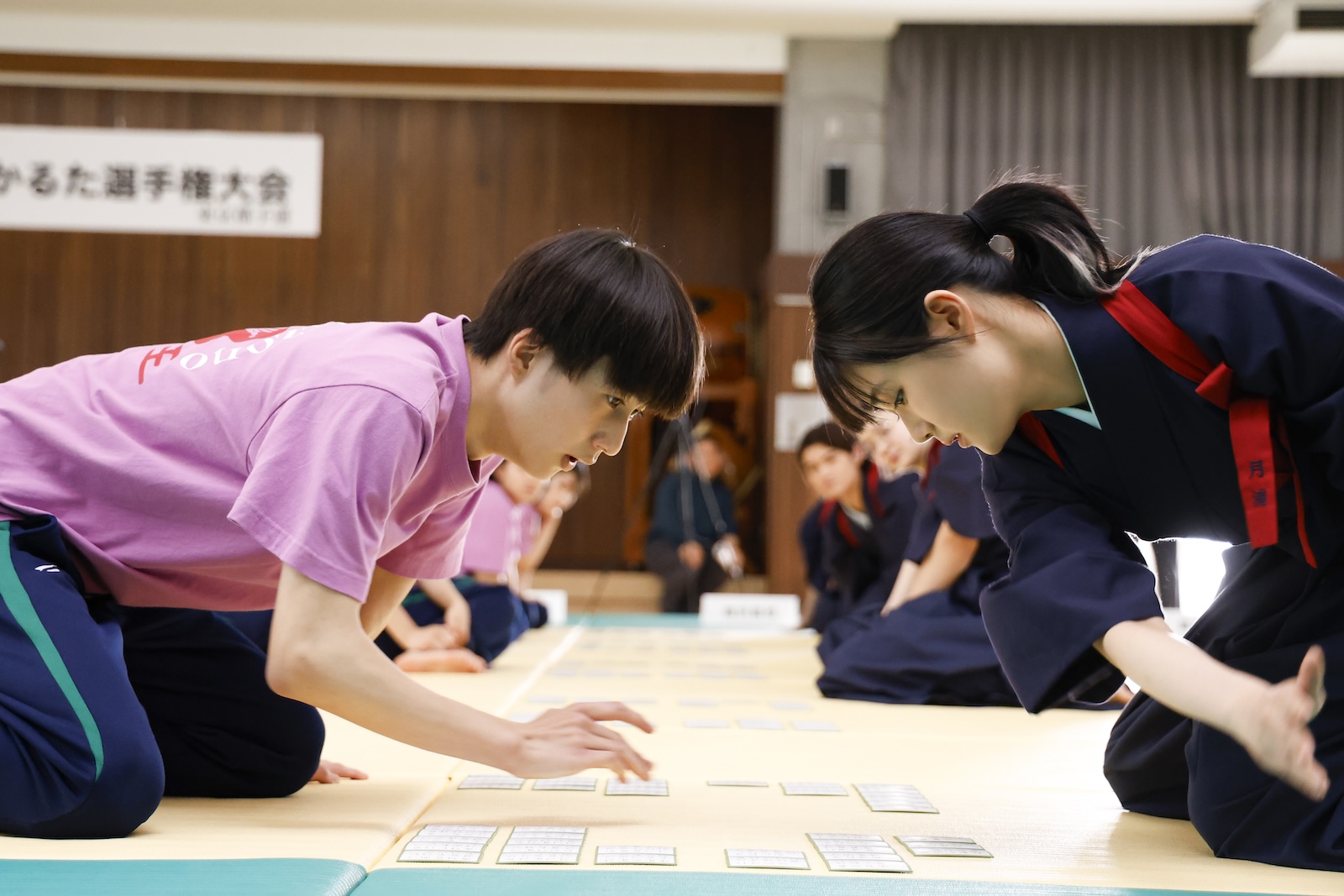 ドラマ『ちはやふる－めぐり－』に出演する坂元愛登、原菜乃華