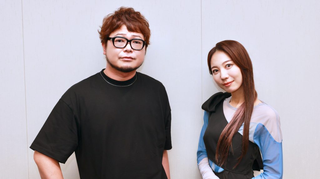 興津和幸(明役)と安済知佳(ヒナコ役)