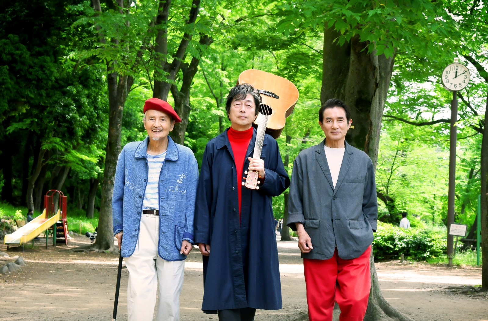 中村雅俊と田中健と秋野太作の写真