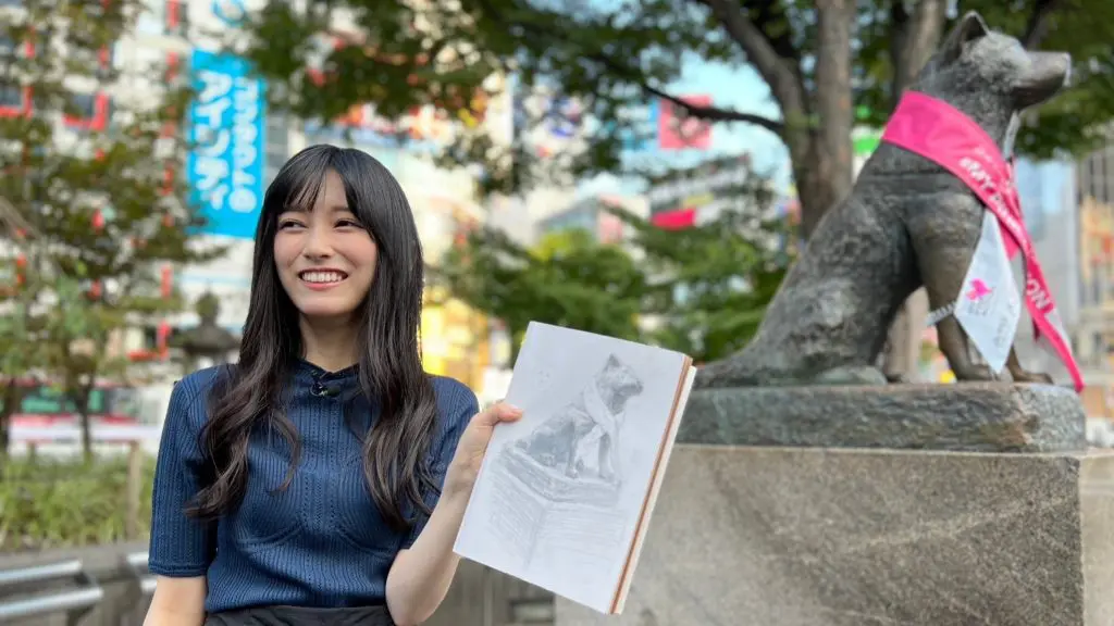 乃木坂46・池田瑛紗 東京芸大入学後、渋谷芸術祭で”ARTハチ公”作品を