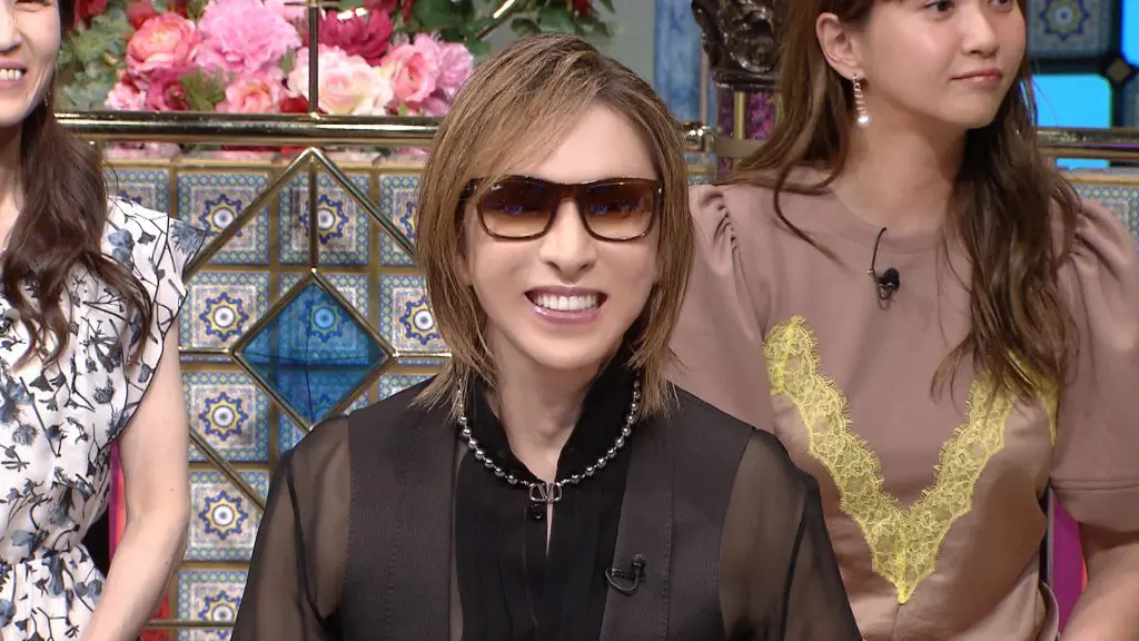 今夜のさんま御殿でもこちら！！行列SP！YOSHIKI サングラス