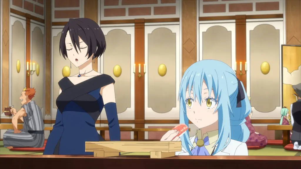 リムル・テンペスト, エルメシア, モミジ, 神楽坂明日菜, エミリア アニメ『転生したらスライムだった件』前夜祭に魔導王朝サリオンの天帝