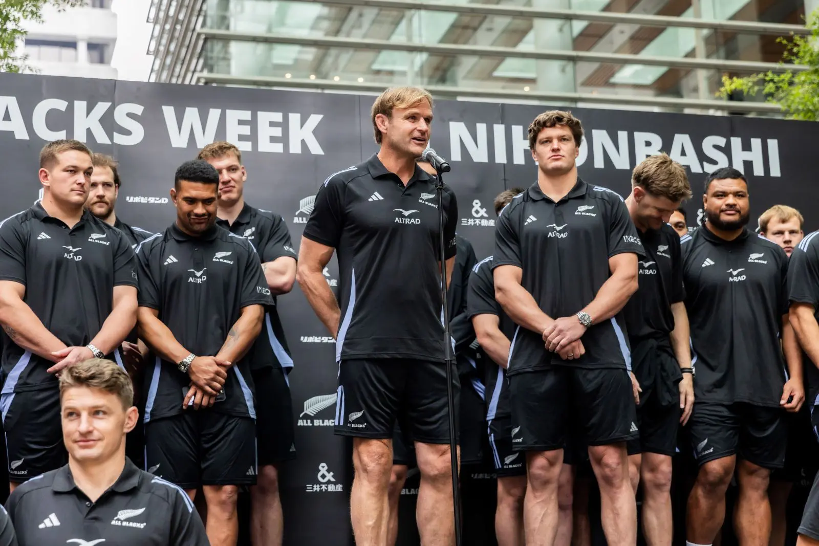 ラグビー　オールブラックス ラグビー“オールブラックス”来日！「ALL BLACKS WEEK in Nihonbashi