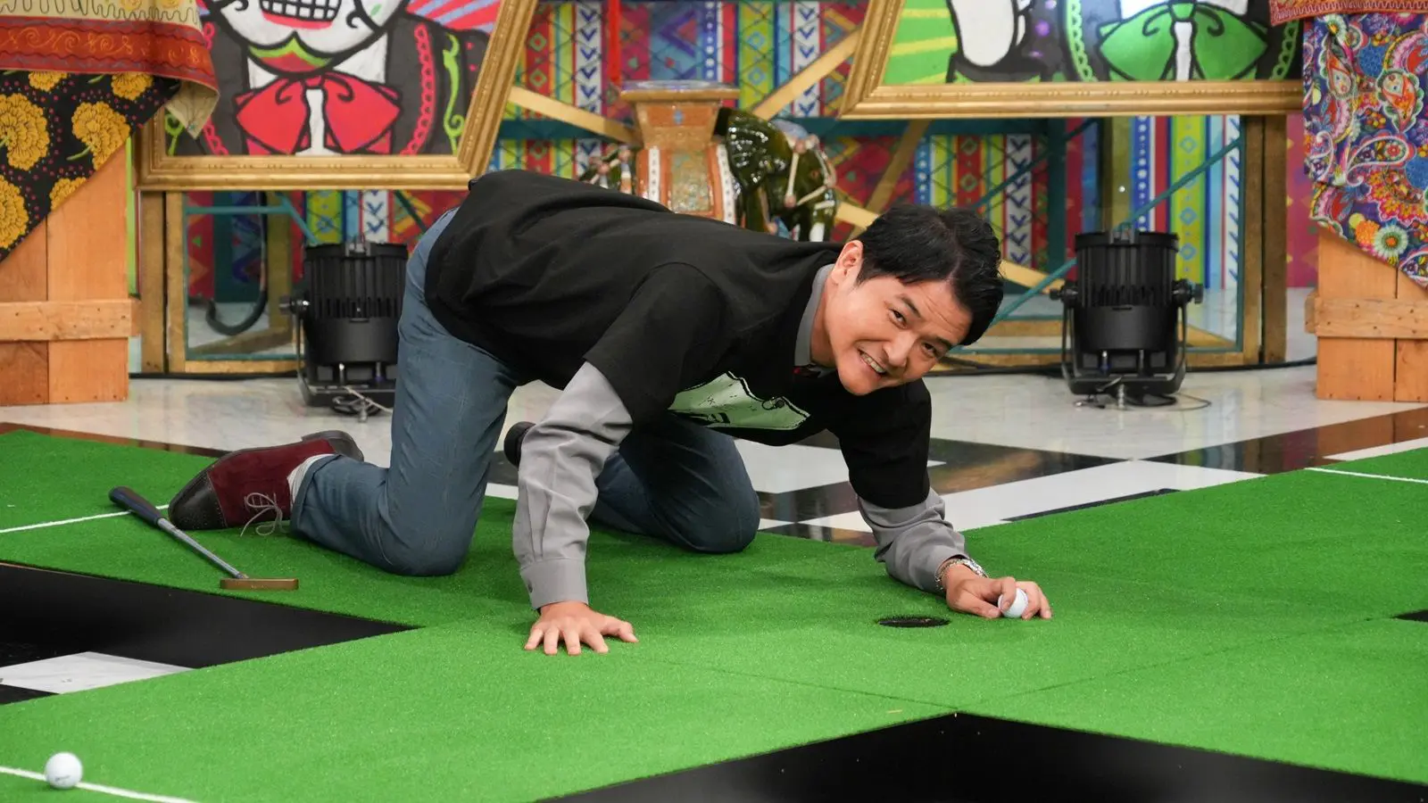 千鳥、かまいたち『4人同時150㎝パター』にチャレンジ！長年の絆が試さ