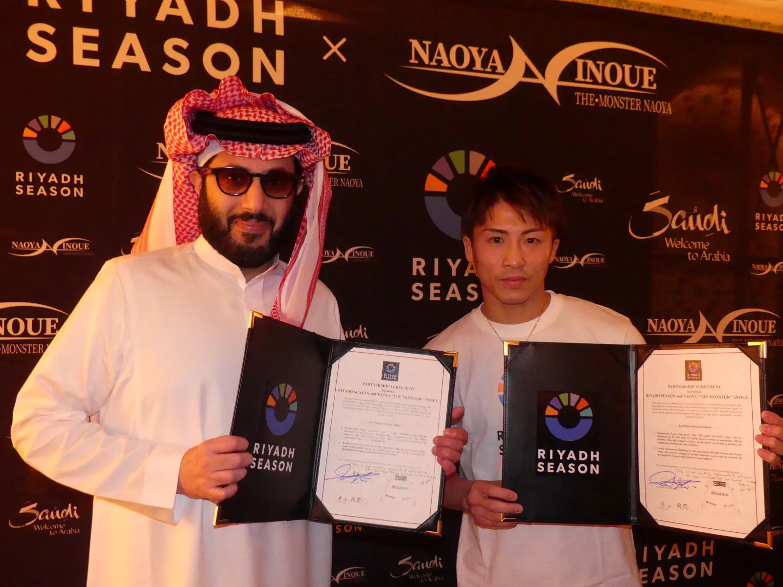 井上尚弥 サウジアラビア・リヤド現地購入Tシャツ 白【XLサイズ】未