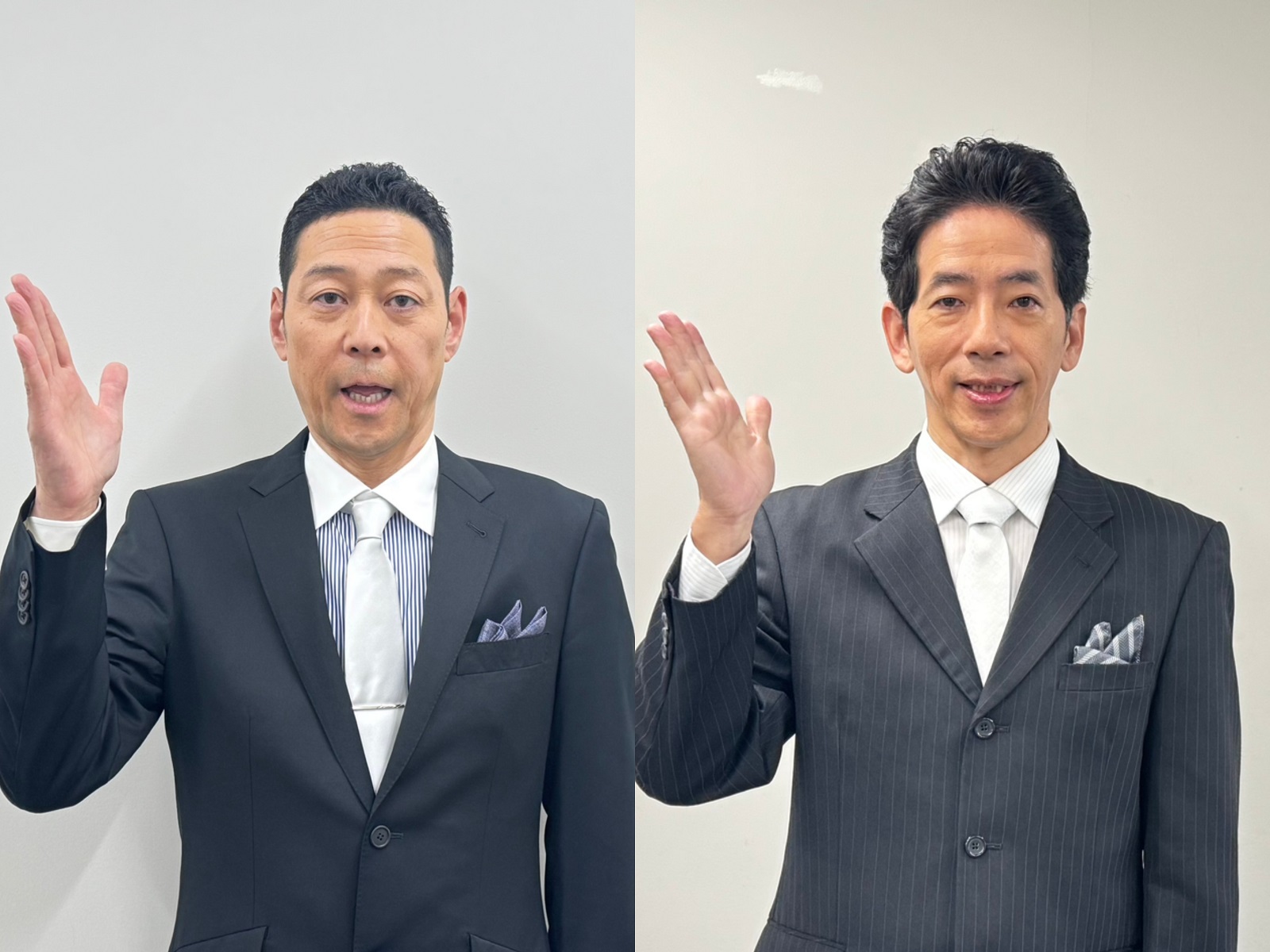 東野幸治、野間口徹の写真