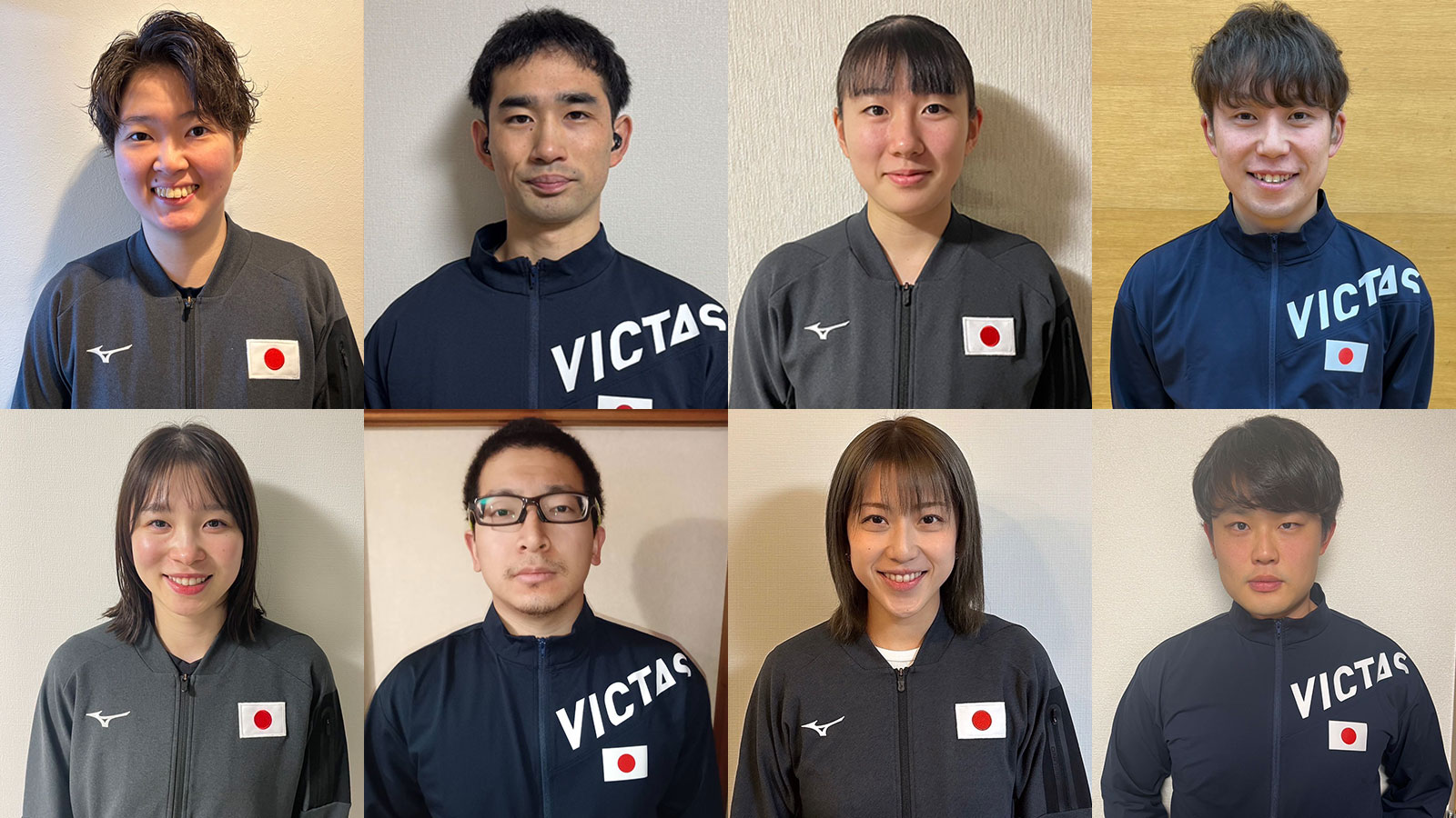 デフリンピック卓球日本代表内定メンバーの写真