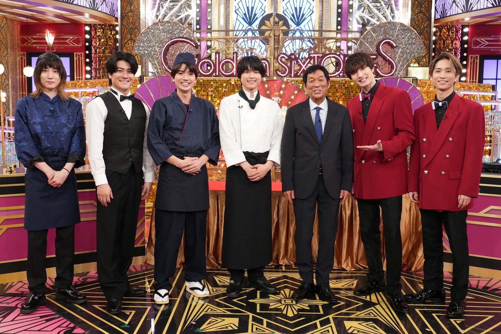 明石家さんま、SixTONESの写真