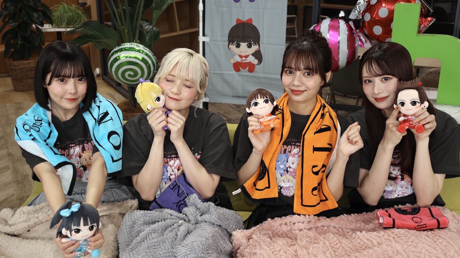 福山梨乃、宮野静、南なつ、立花琴未の写真