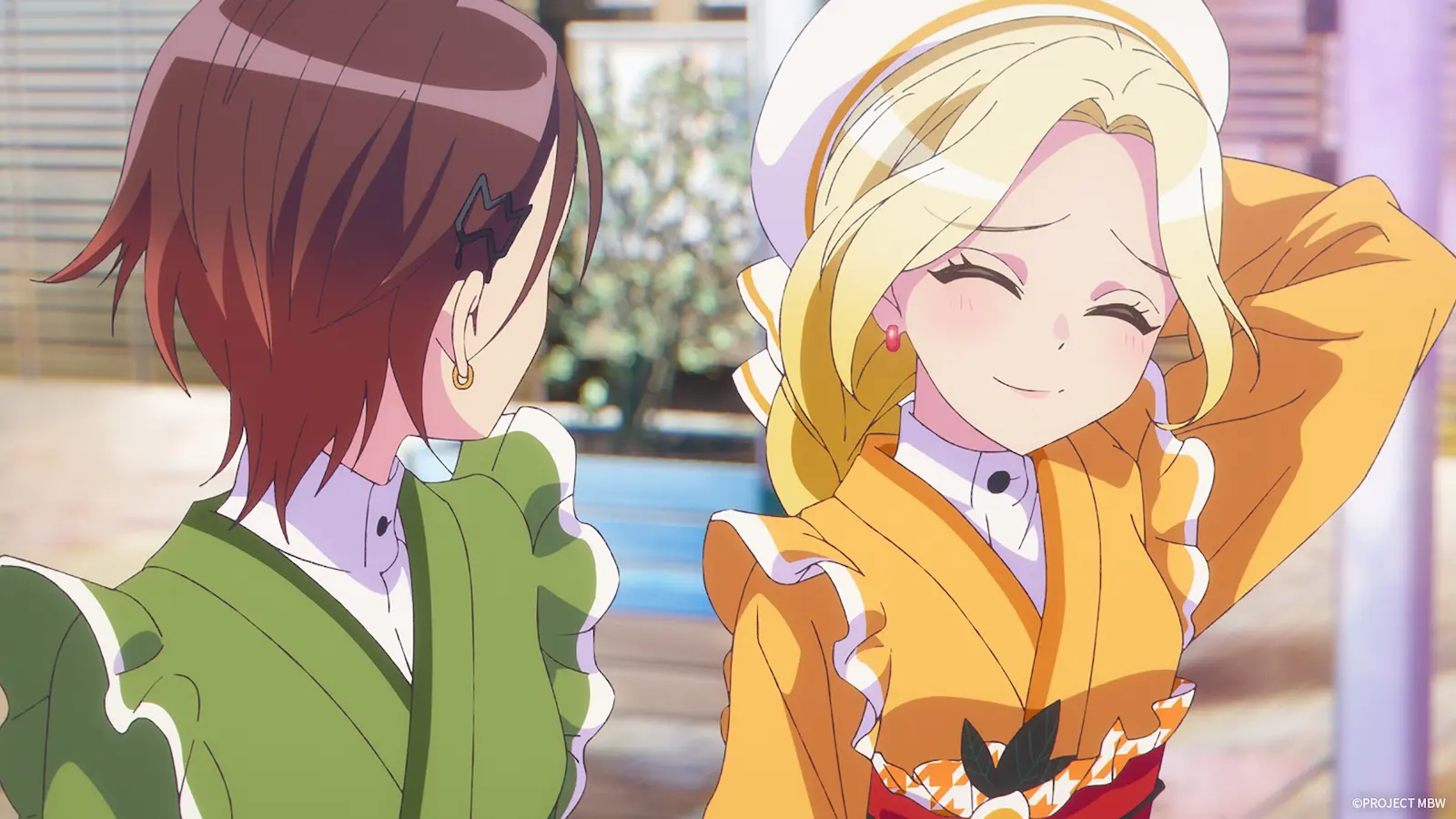 やる気がないチョコ（CV：三波春香）の様子に気がかりなキョウカ（CV