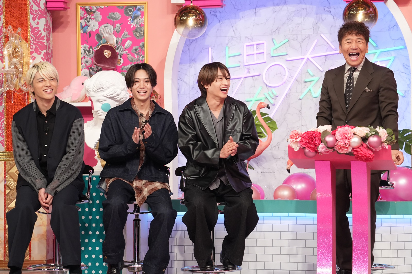 篠塚大輝と橋本将生と猪俣周杜と上田晋也の写真