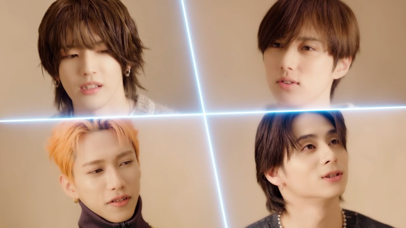 ドキュメンタリー映画「INI THE MOVIE『I Need I』」に出演する髙塚大夢、尾崎匠海、池﨑理人、西洸人