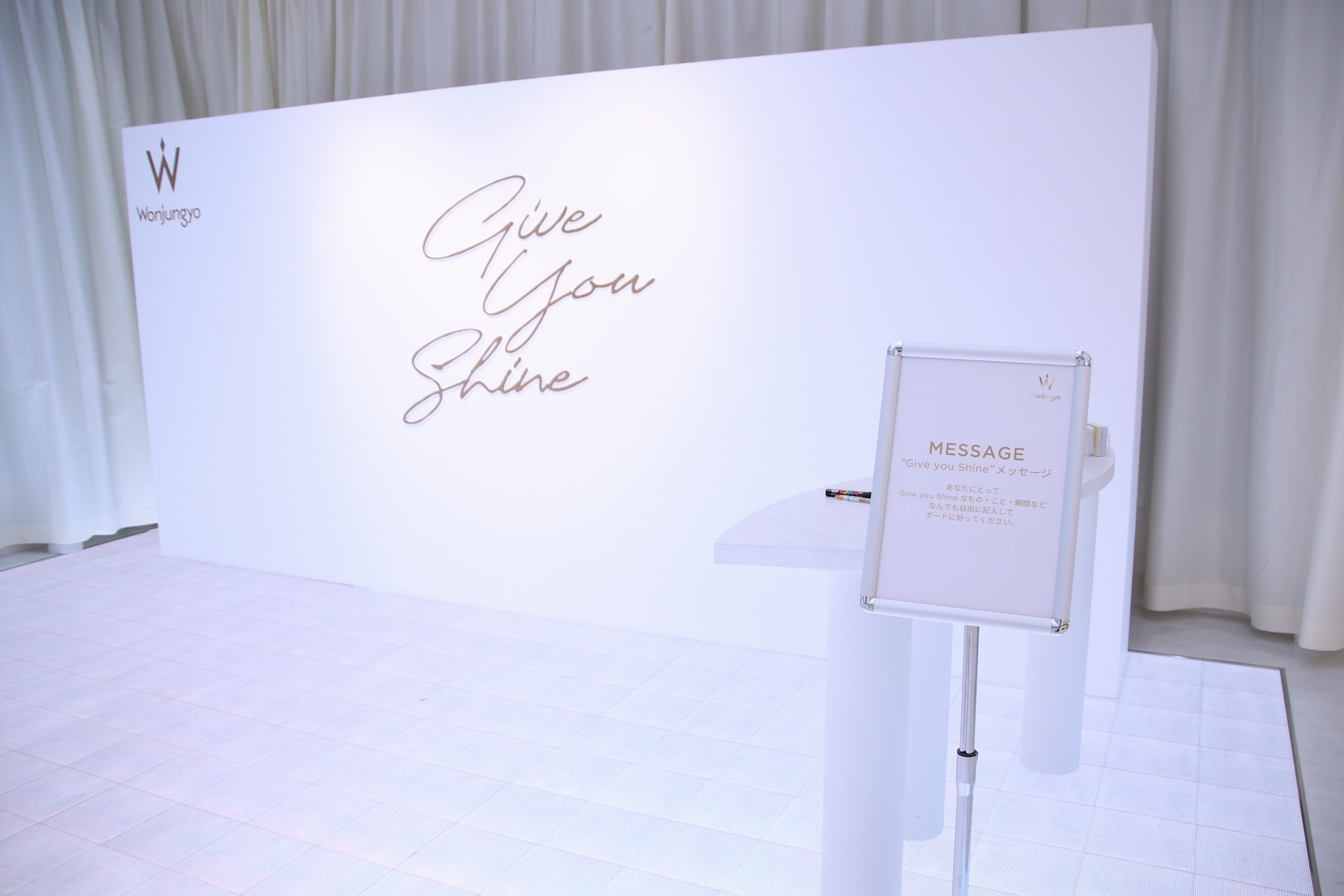 「Wonjungyo Hair」のPOPUPストア