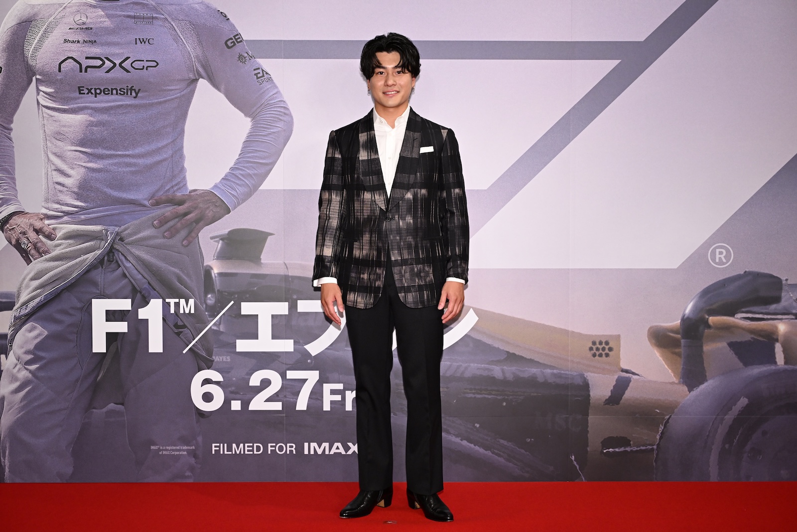 映画『F1®/エフワン』のジャパンプレミアに出演した森本慎太郎(SixTONES)