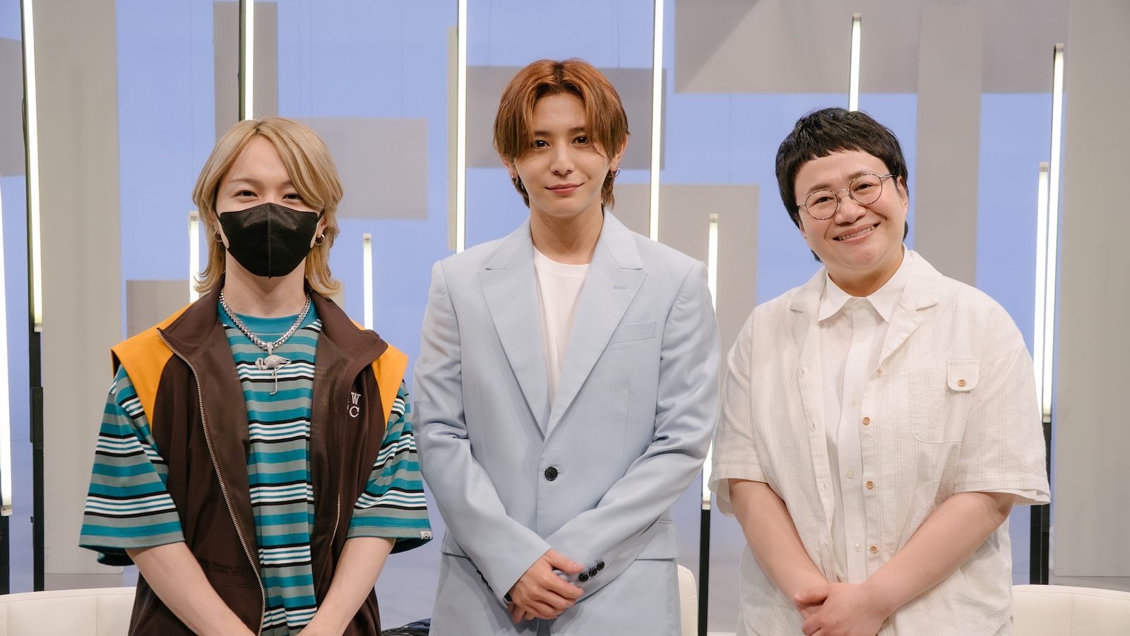 新感覚音楽ドキュメントバラエティー『うぶごえ』に出演する山田涼介、近藤春菜、syudou