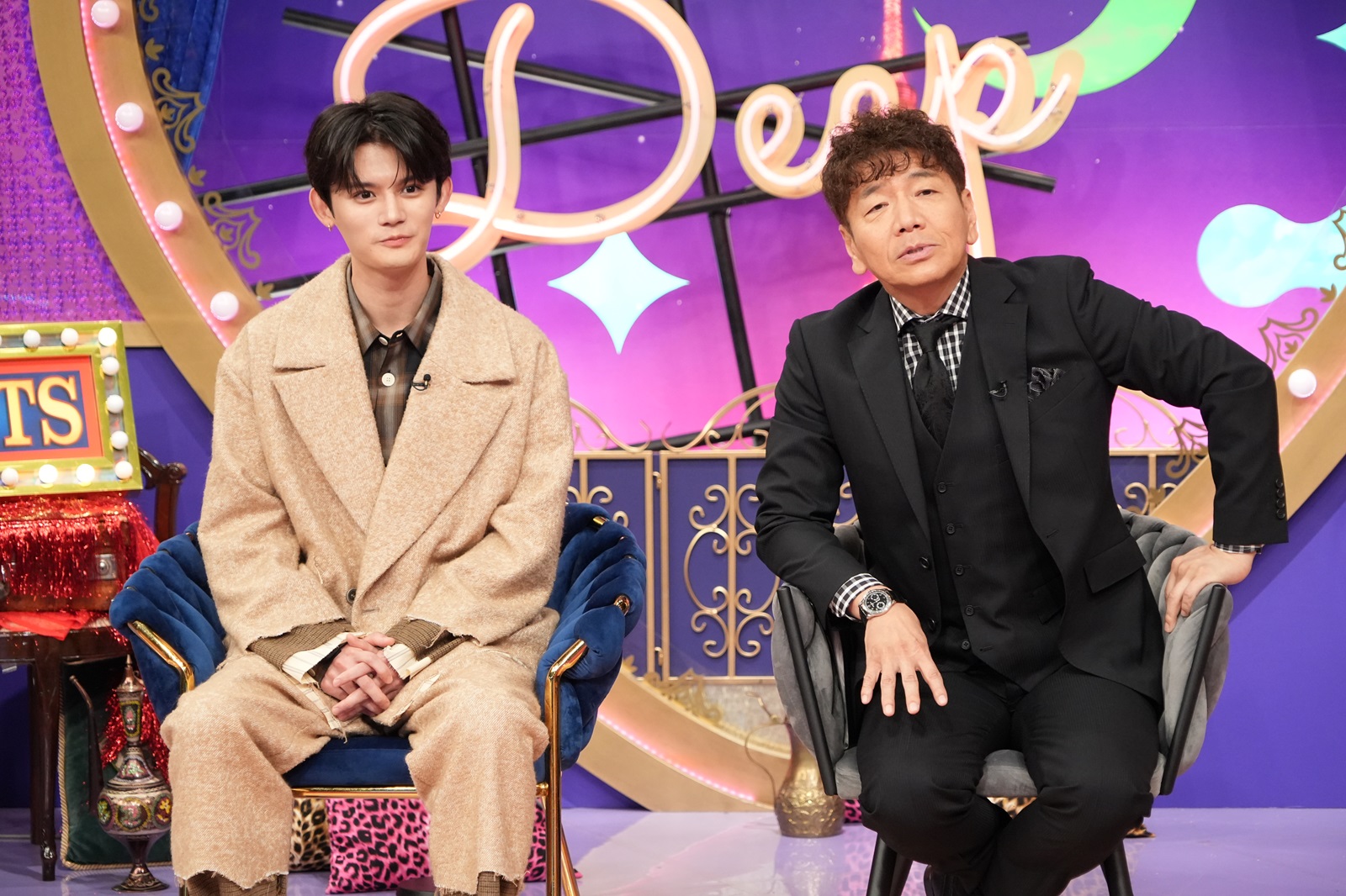 藤原大祐と上田晋也の写真