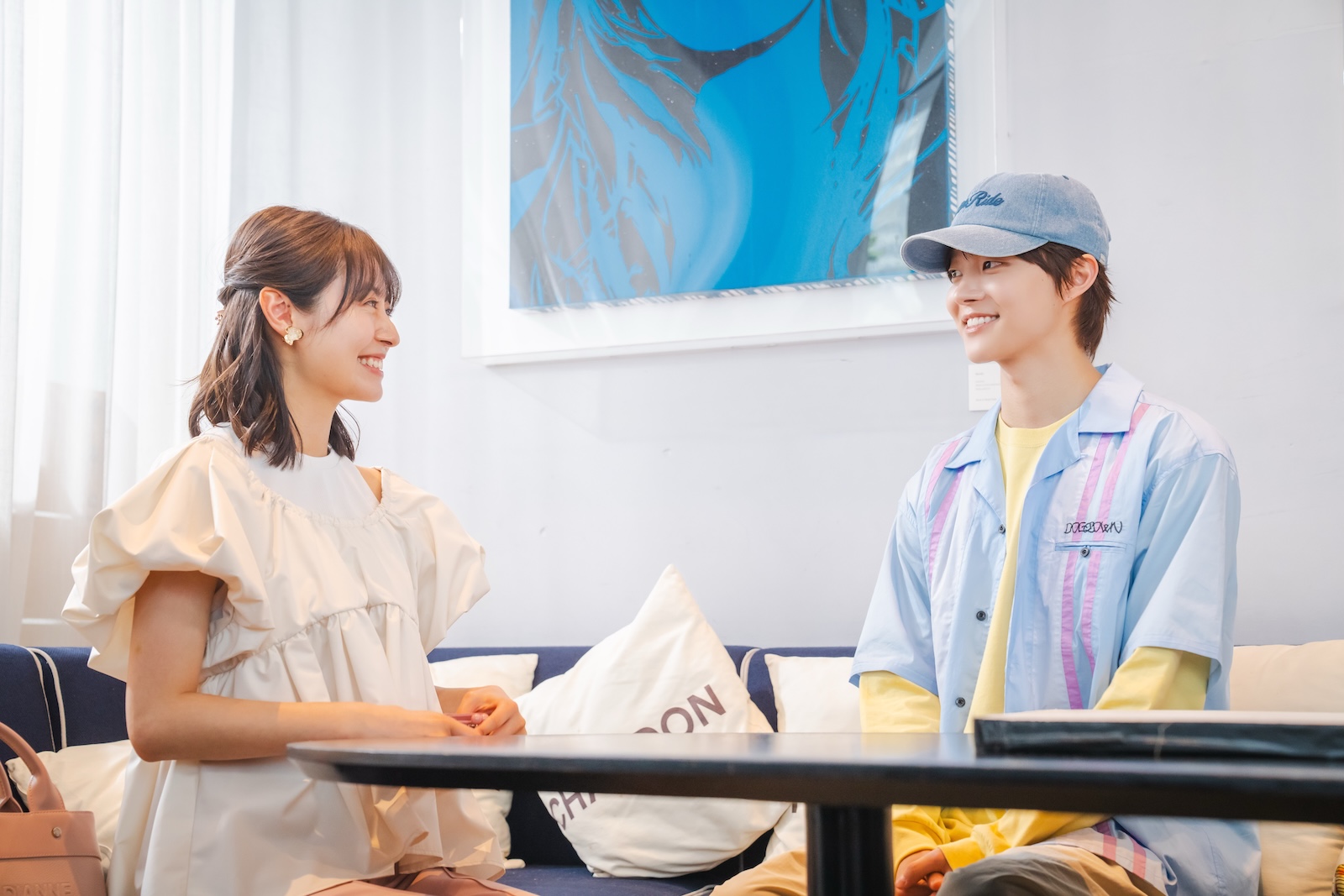 ドラマ『海老だって鯛が釣りたい』に出演する田辺桃子、EJ（&TEAM）