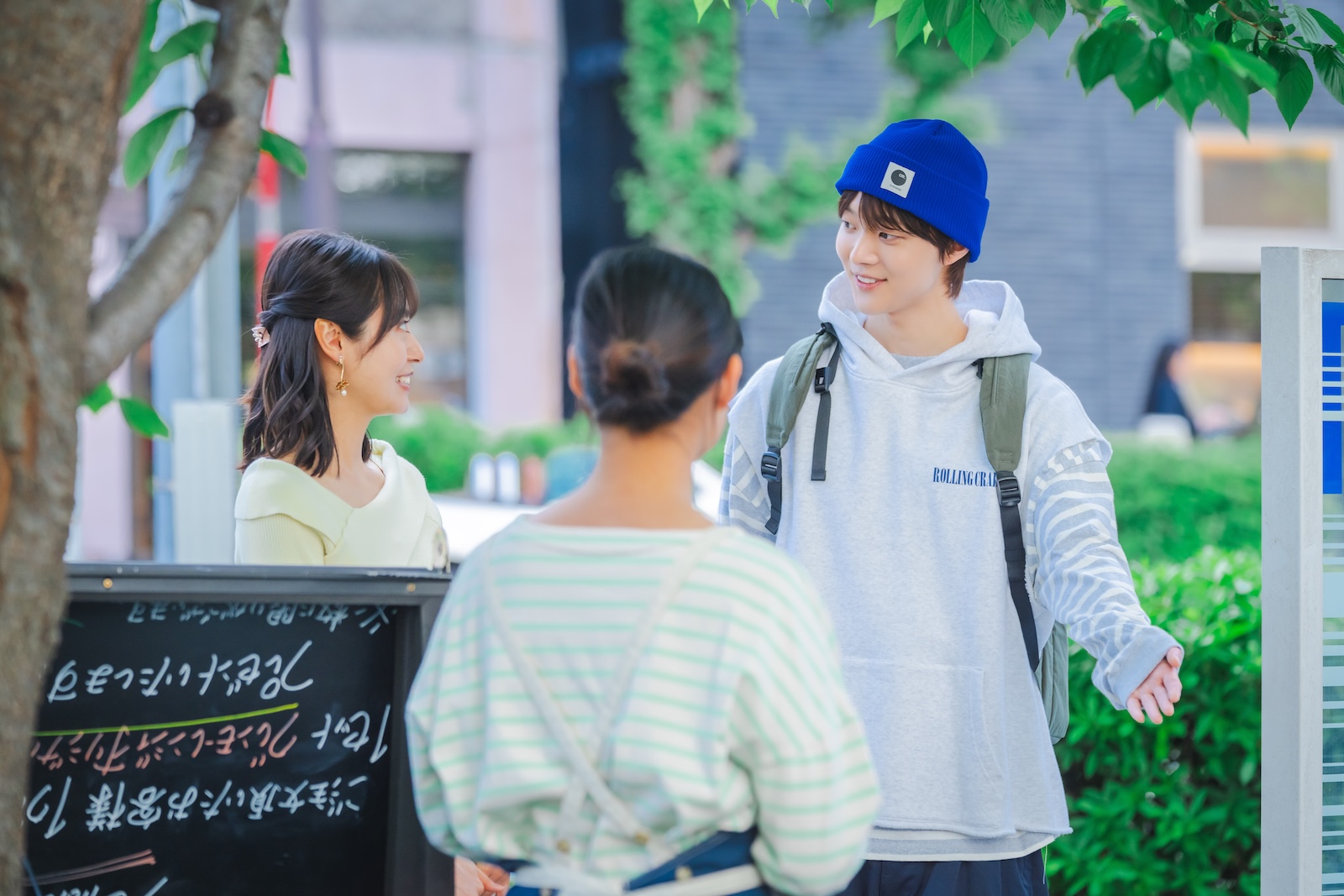 ドラマ『海老だって鯛が釣りたい』に出演する田辺桃子、EJ（&TEAM）