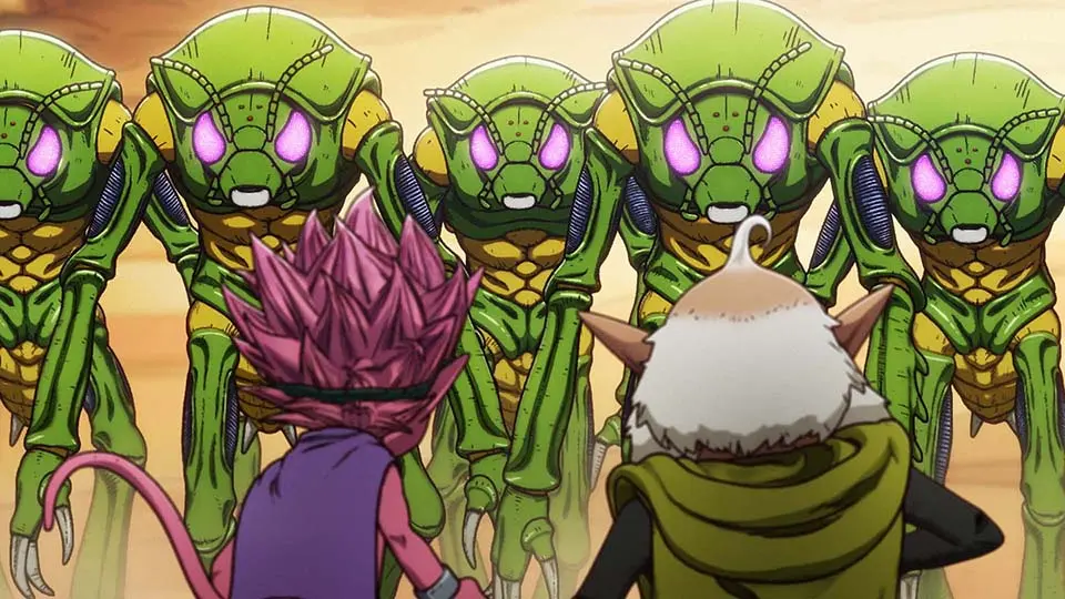 アニメ『SAND LAND: THE SERIES』対魔物用に研究された虫人間たちとの