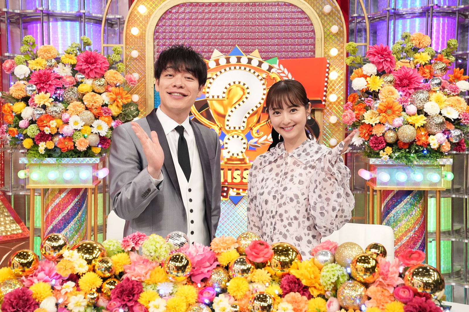 麒麟・川島明と佐々木希の写真