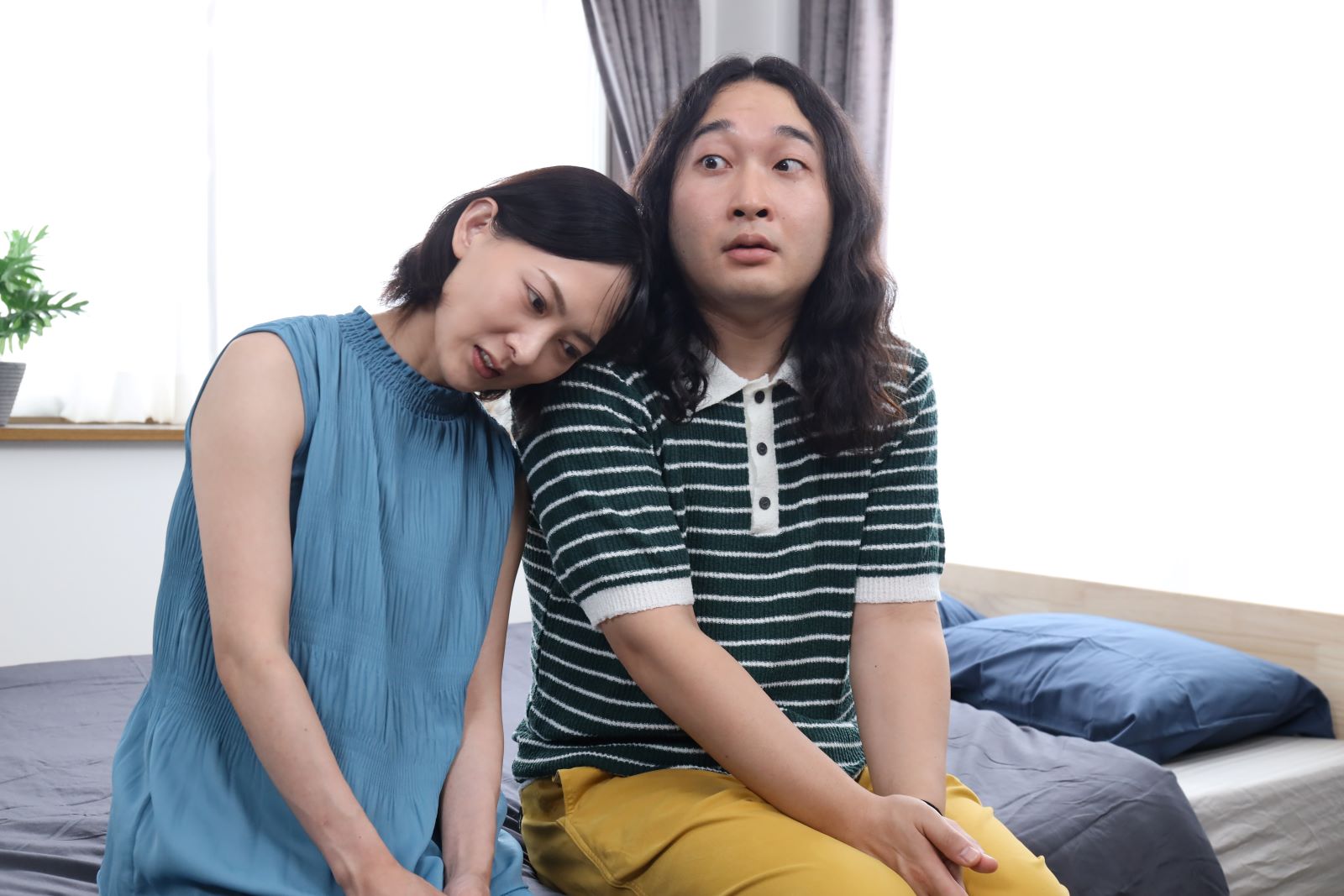 賀屋壮也と谷村美月の写真