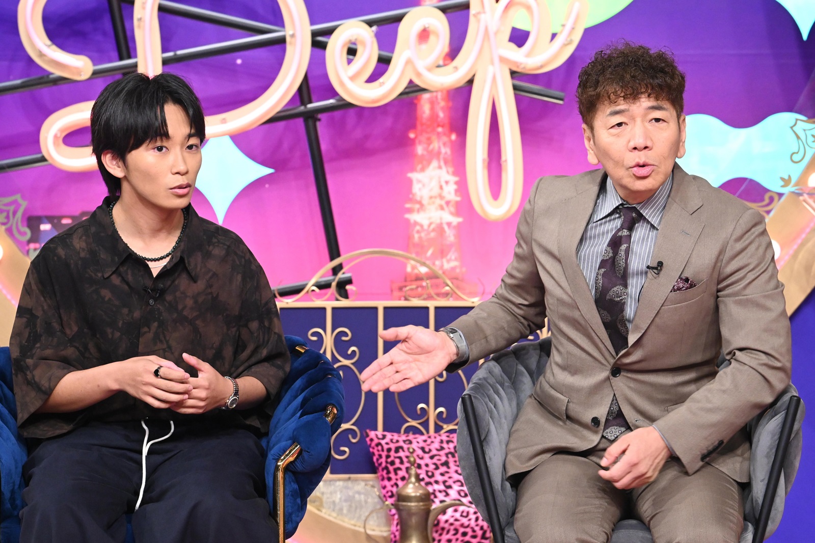 加藤清史郎と上田晋也の写真