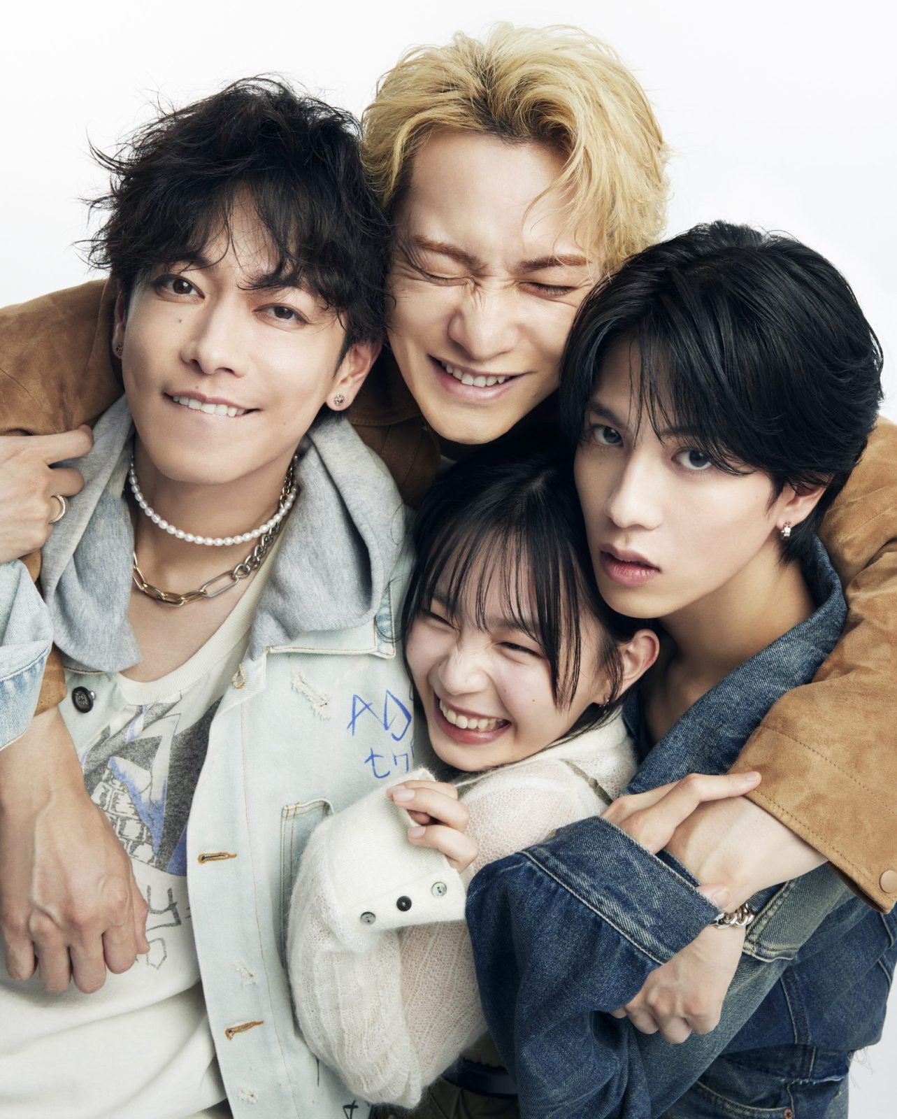 Netflixシリーズ『グラスハート』に出演する佐藤健、宮﨑優、町田啓太、志尊淳