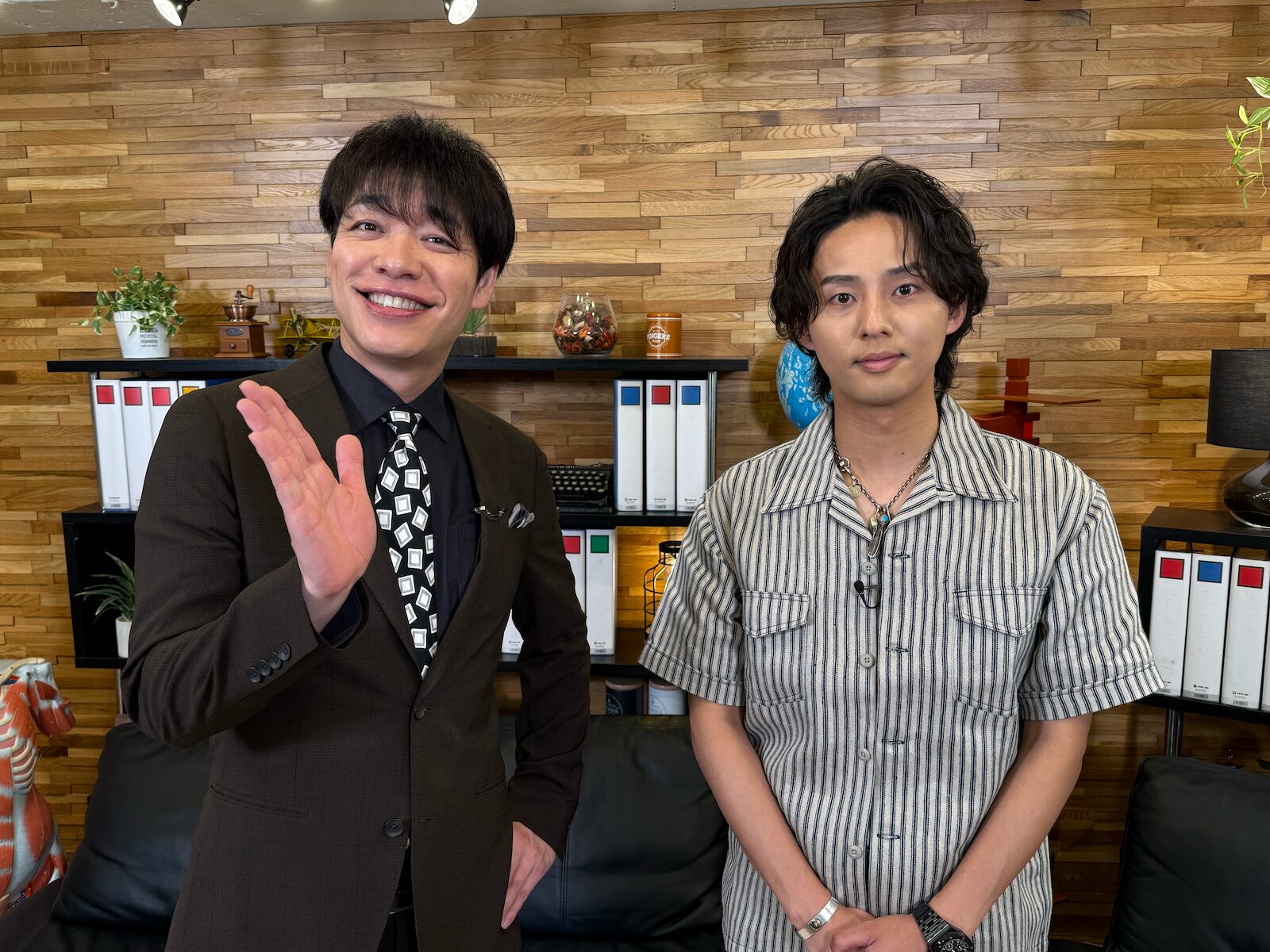 『●●のデータ全部取る』に出演するMC麒麟・川島明とKis-My-Ft2・藤ヶ谷太輔