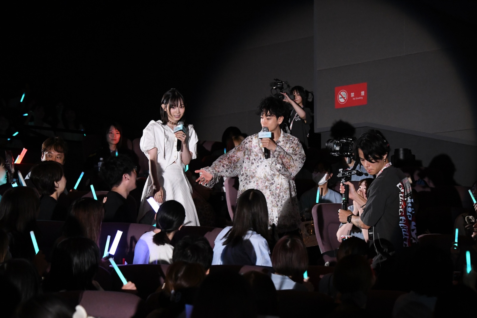 Netflixシリーズ『グラスハート』体感上映イベントに登壇した佐藤健、宮﨑優