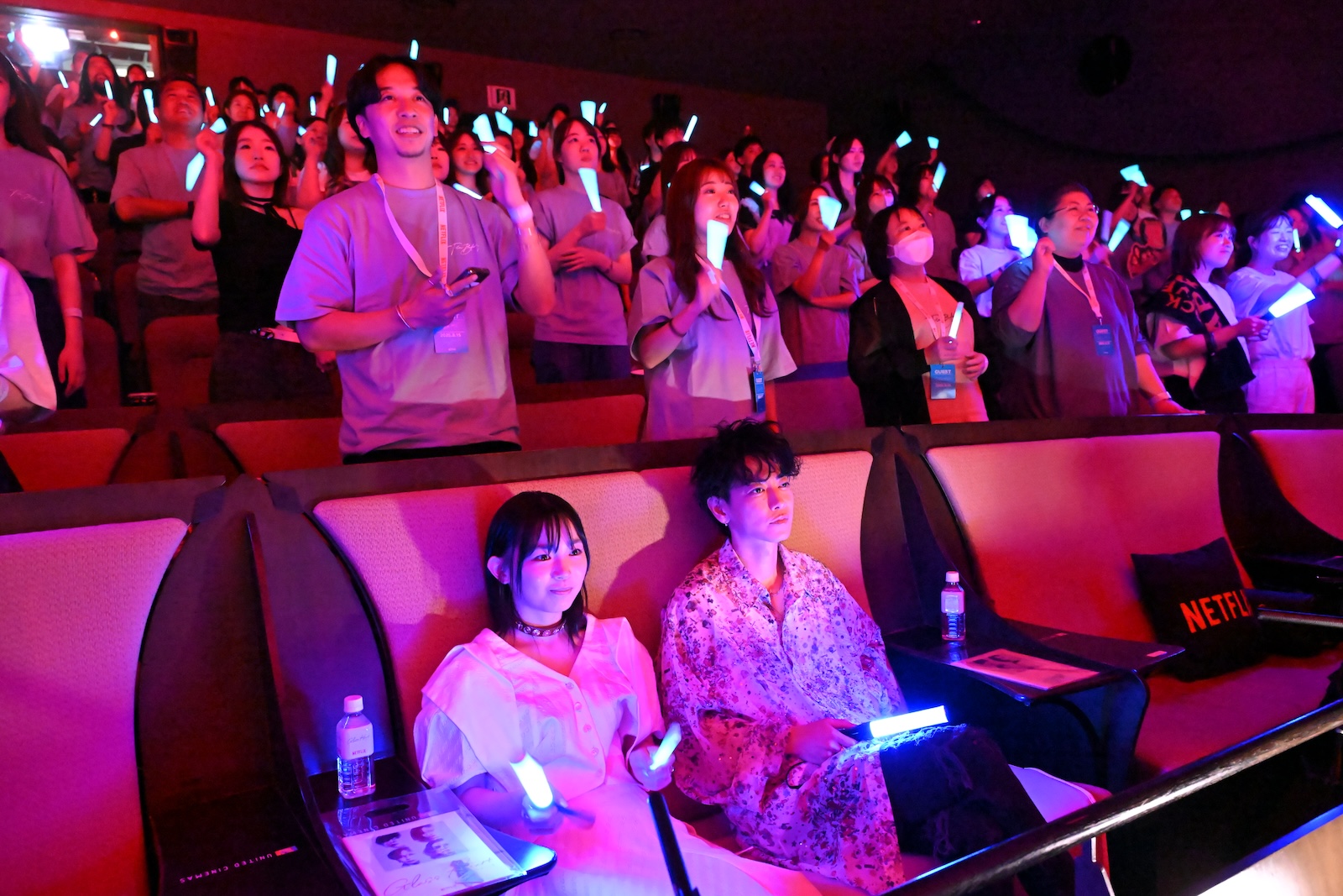 Netflixシリーズ『グラスハート』体感上映イベントに登壇した佐藤健、宮﨑優
