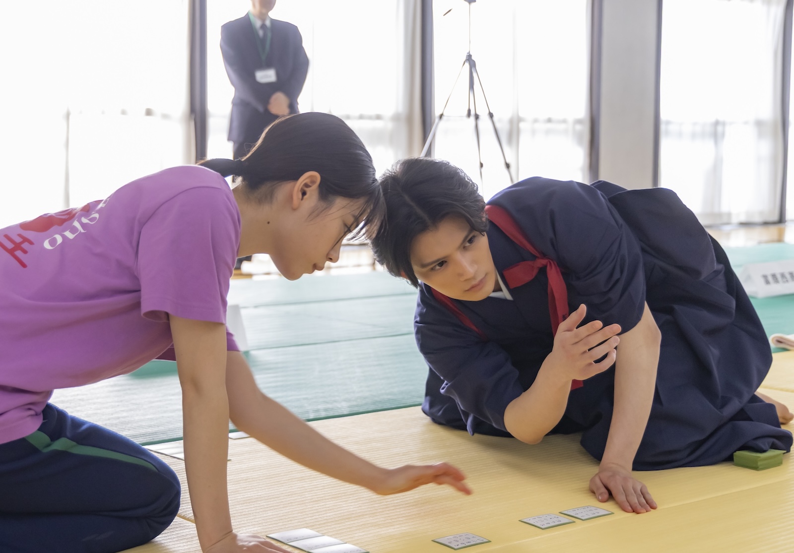 ドラマ『ちはやふる-めぐり-』に出演する藤原大祐、當真あみ