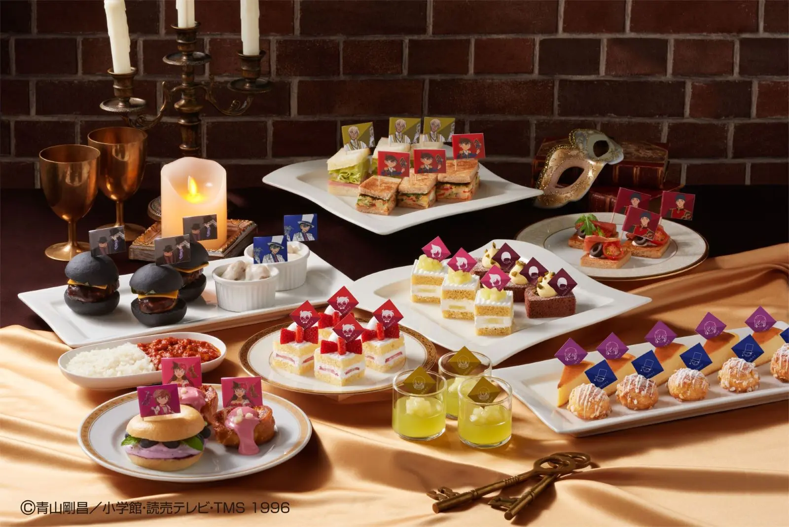 コナンの蝶ネクタイのケーキから“喫茶ポアロ”のサンドウィッチまで