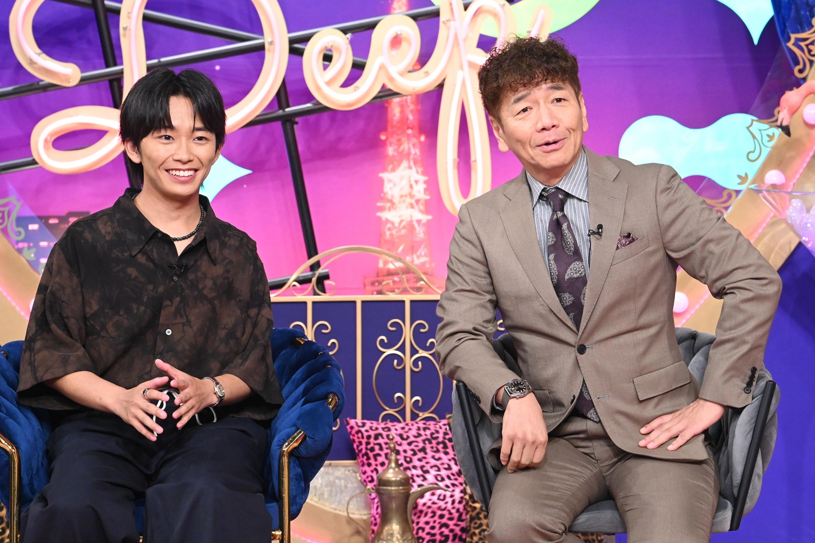 上田晋也と加藤清史郎の写真