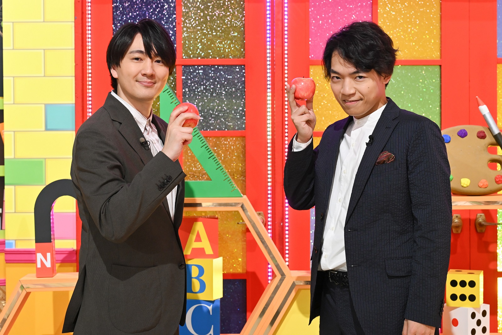 伊沢拓司、田村正資の写真