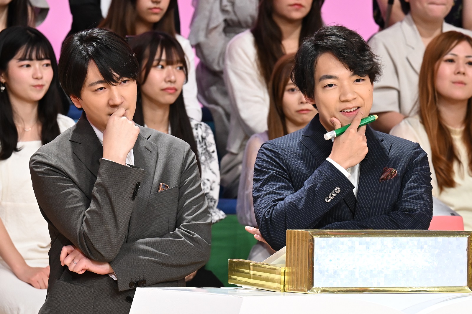伊沢拓司、田村正資の写真