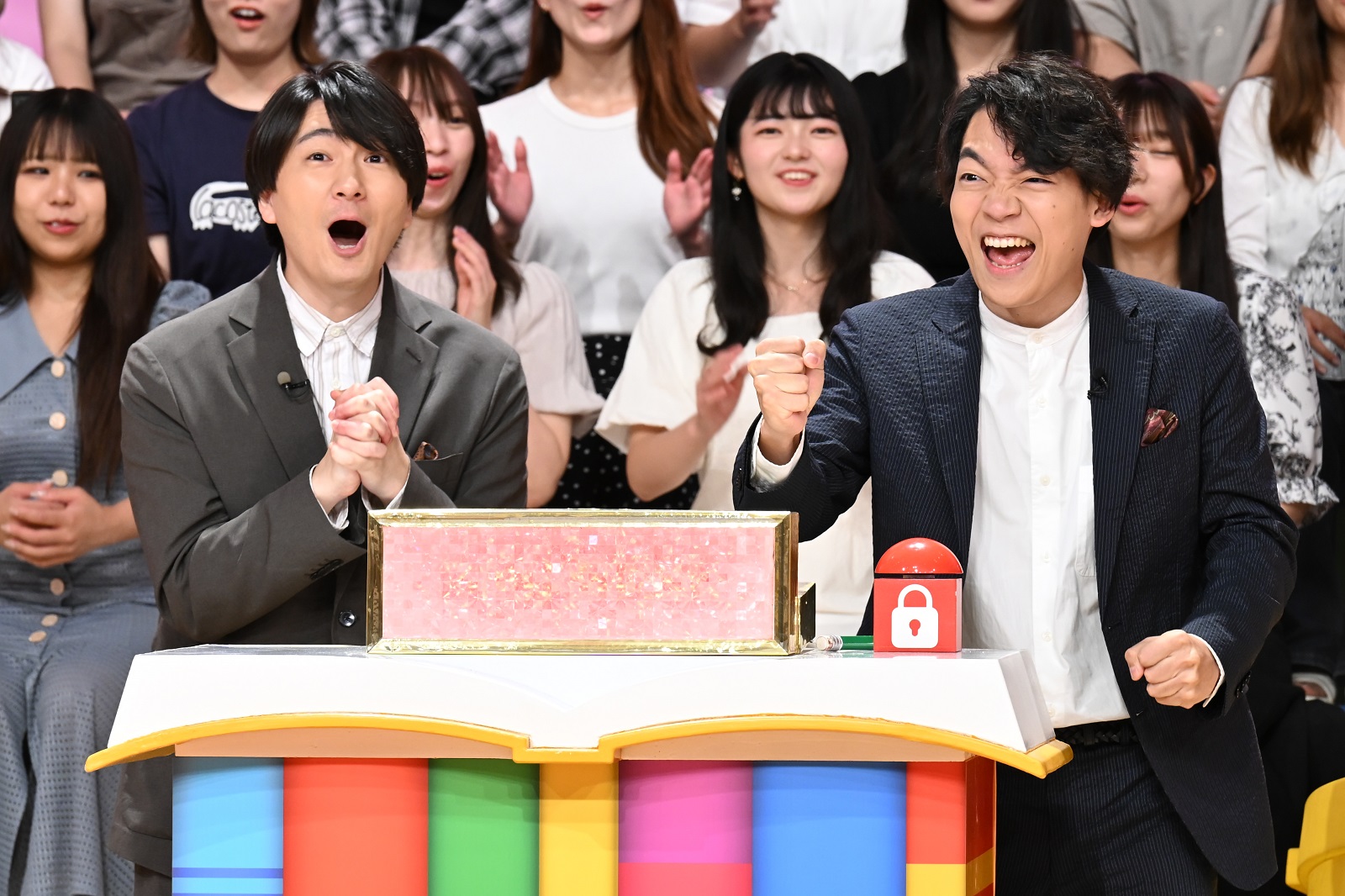 伊沢拓司、田村正資の写真