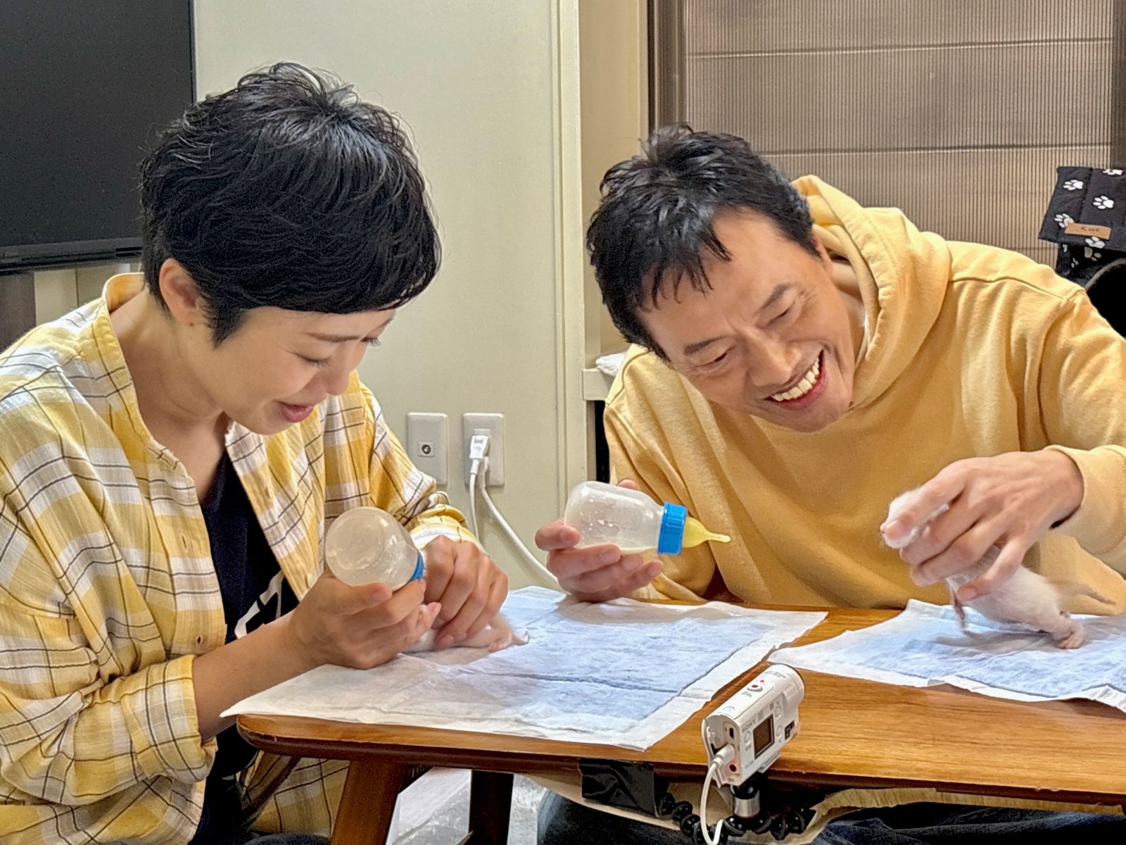有働由美子、遠藤憲一の写真