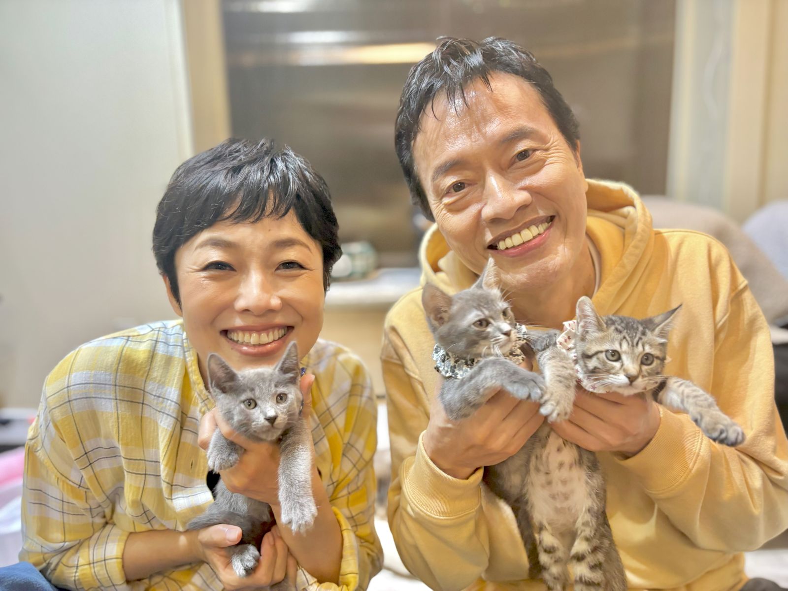 有働由美子、遠藤憲一の写真