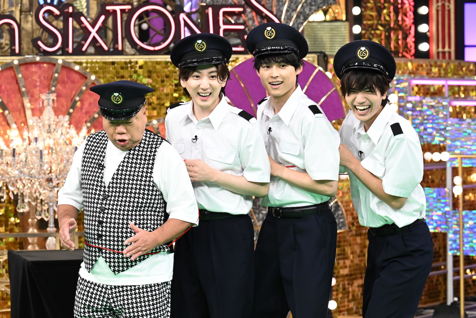 『Golden SixTONES』に出演した出川哲郎、京本大我、松村北斗、髙地優吾