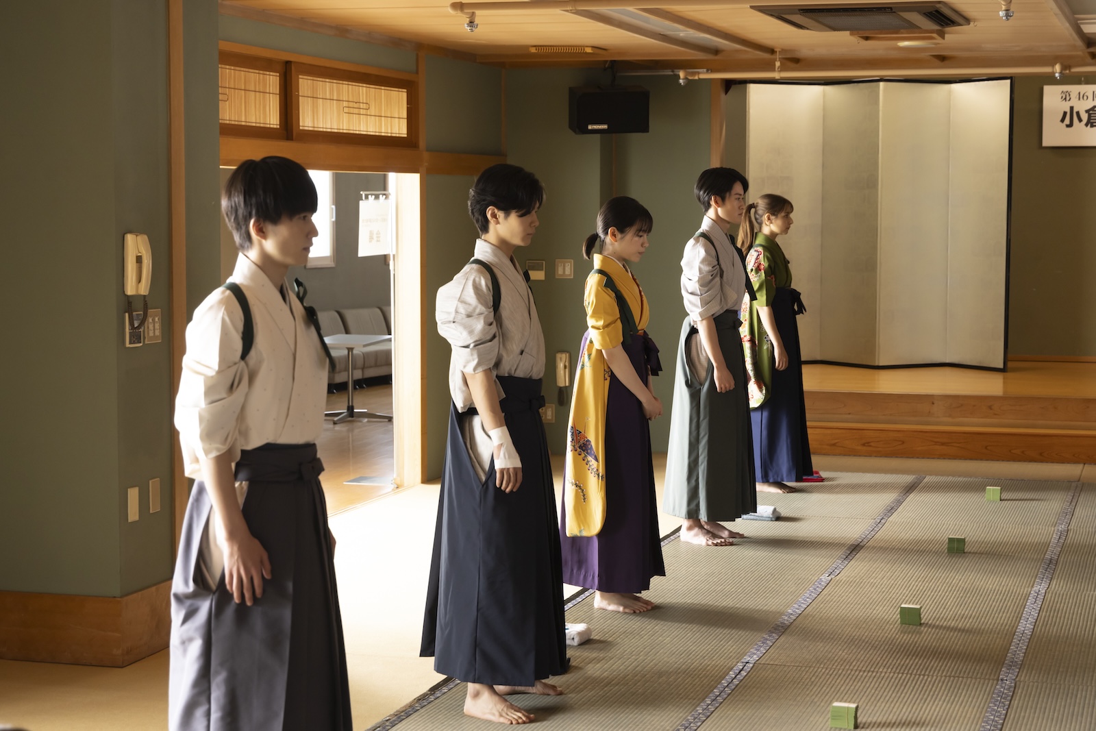 ドラマ『ちはやふる－めぐり－』に出演する當真あみ、齋藤潤、山時聡真、嵐莉菜、坂元愛登