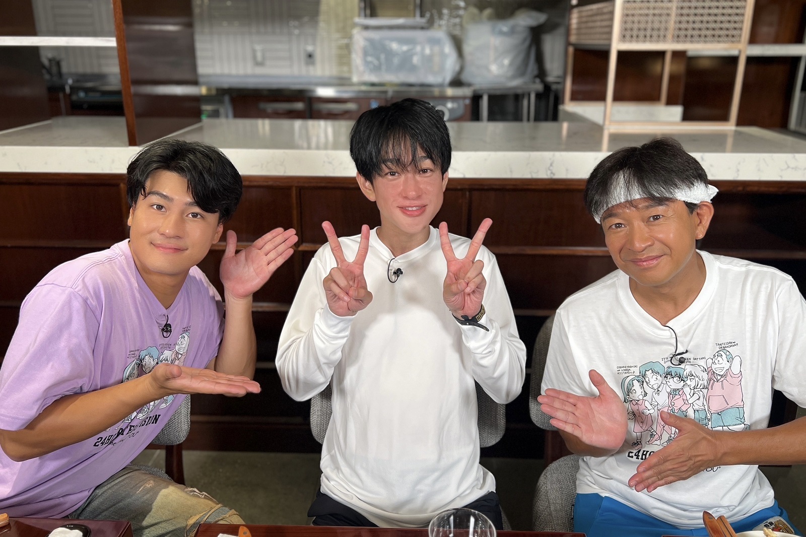 城島茂、SUPER EIGHTの横山裕、SixTONESの森本慎太郎の写真