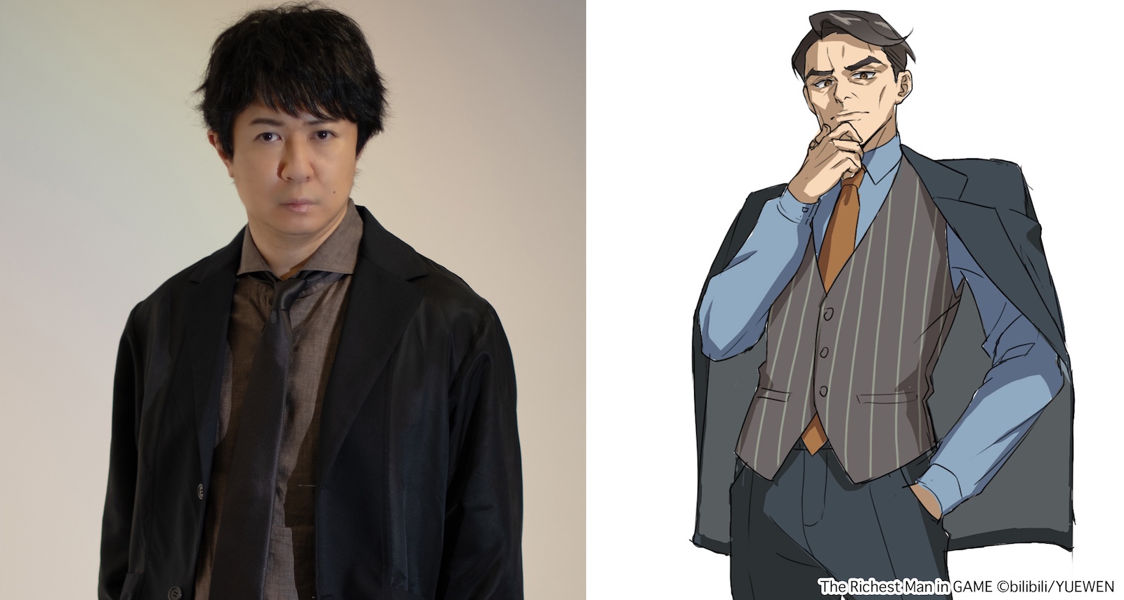 声優の杉田智和と、演じるリー・シー