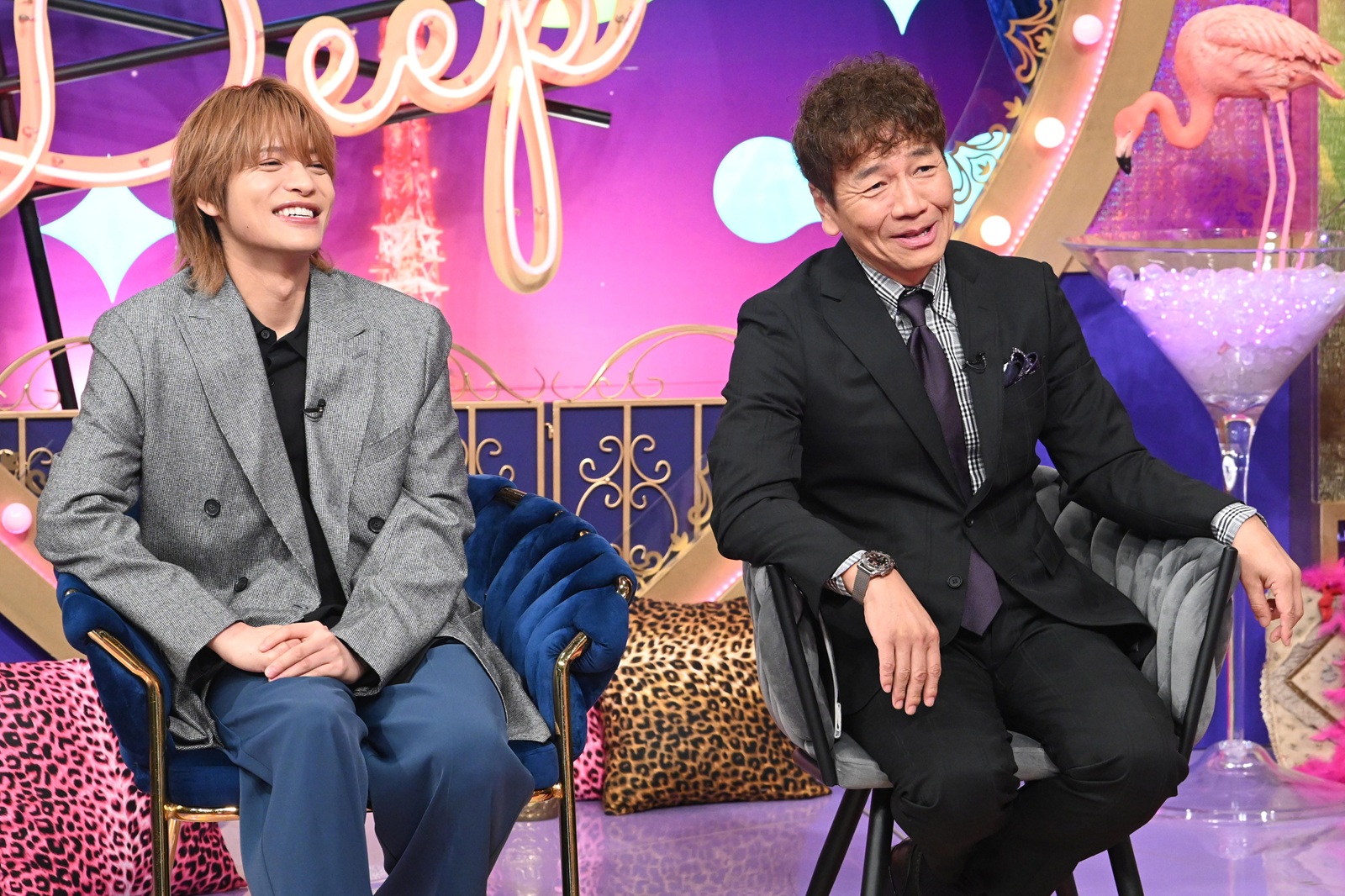 上田晋也とWEST.中間淳太の写真