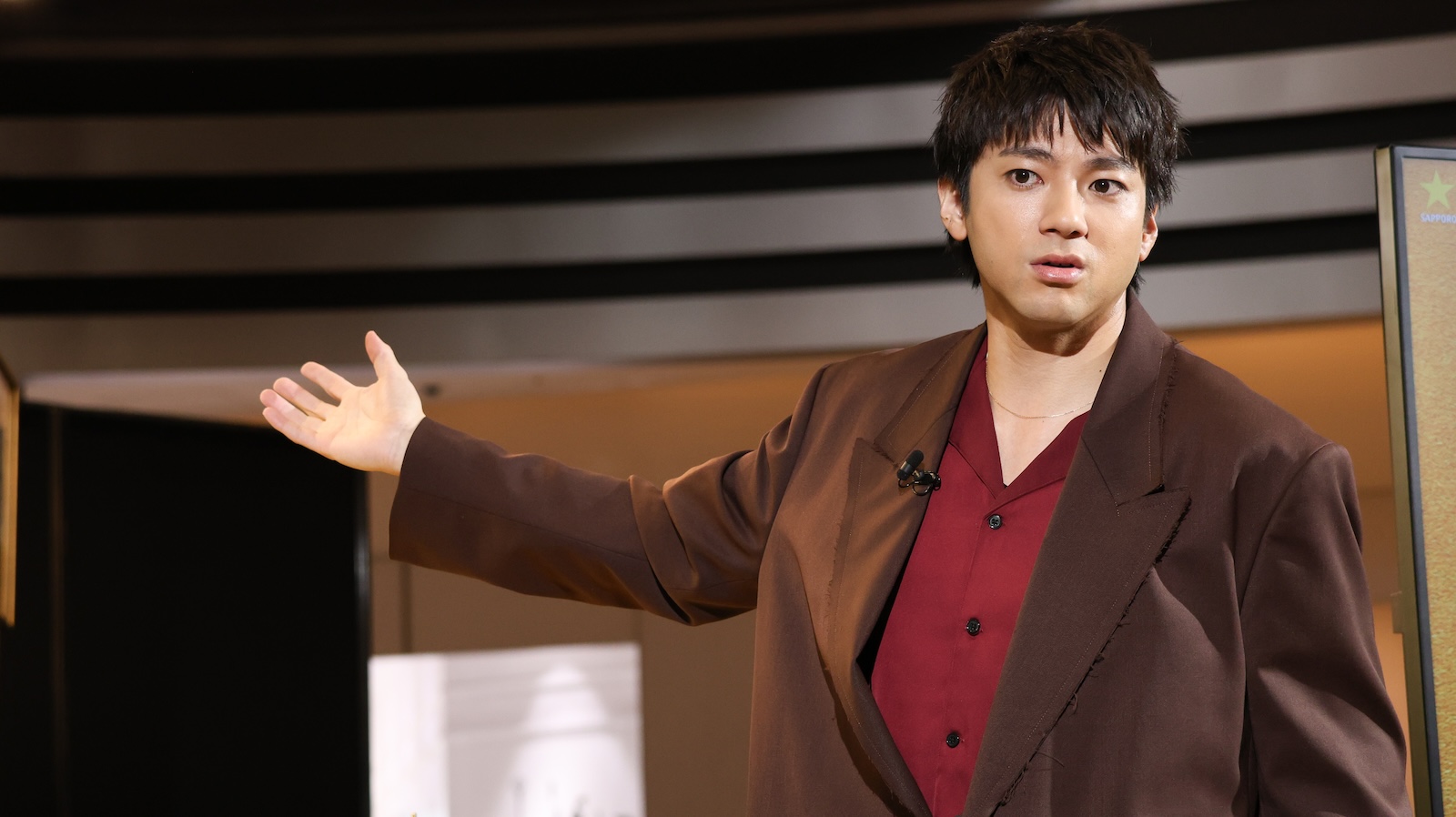 ヱビスビールの新TVCM発表会に登壇した山田裕貴