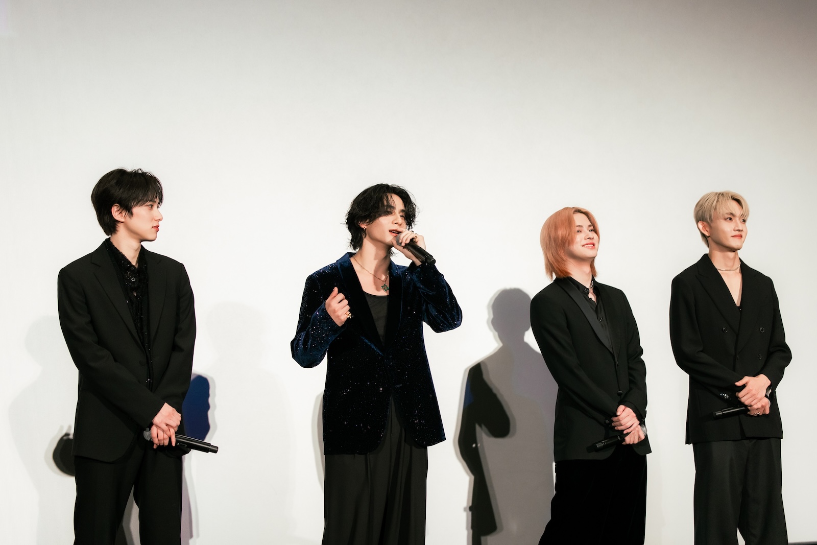 ドキュメンタリー映画「INI THE MOVIE『I Need I』」の完成披露プレミア試写会に登壇した、尾崎匠海、西洸人、松田迅、田島将吾