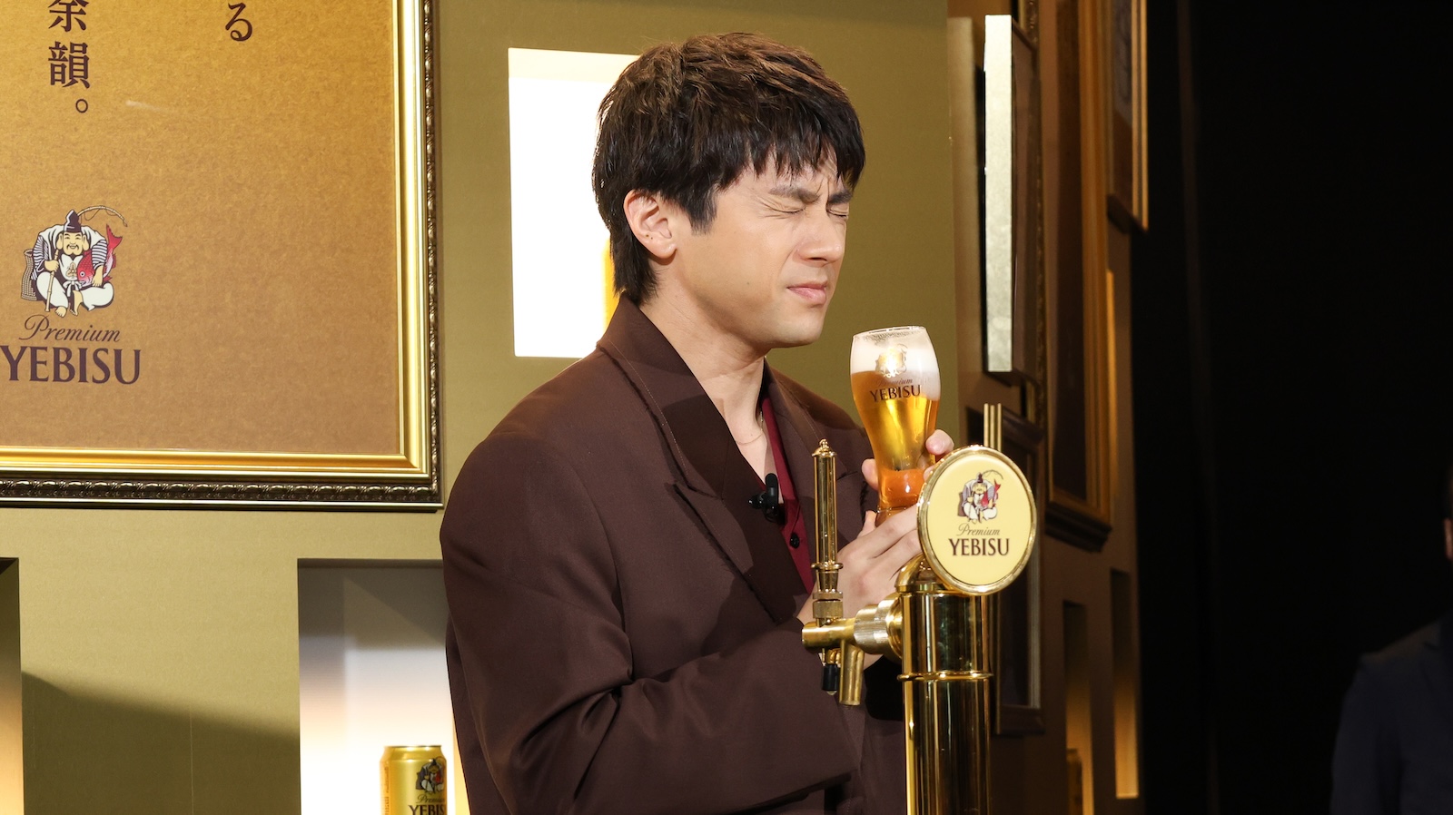 ヱビスビールの新TVCM発表会に登壇した山田裕貴
