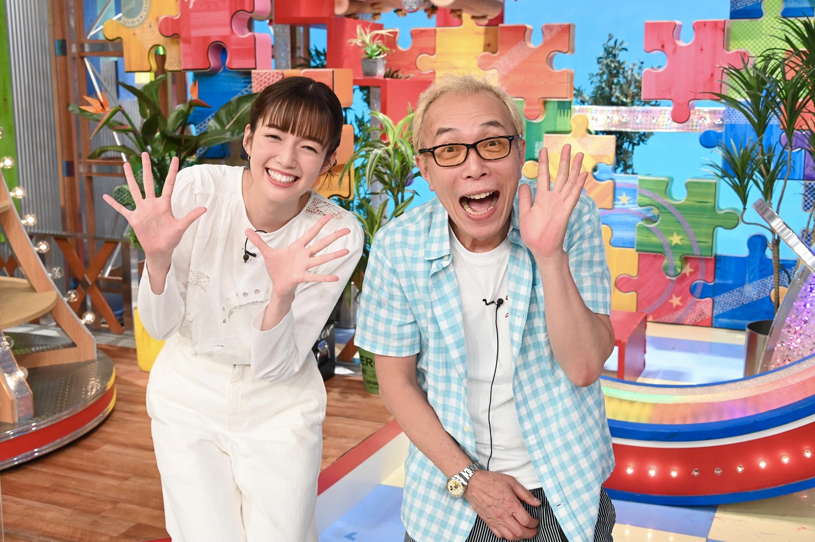 所ジョージ、佐藤栞里の写真