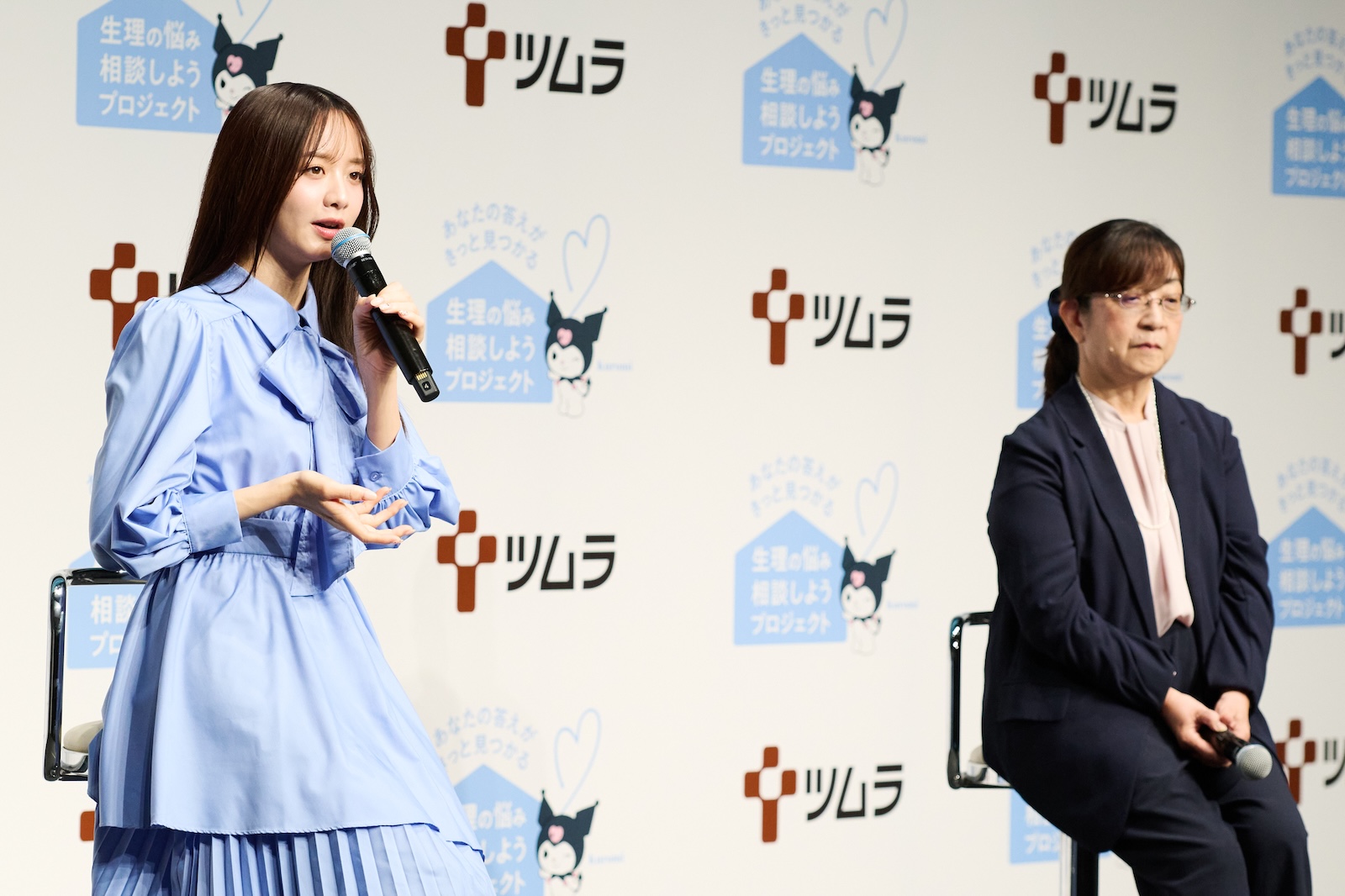森香澄と九州大学大学院医学研究院の加藤聖子先生の写真