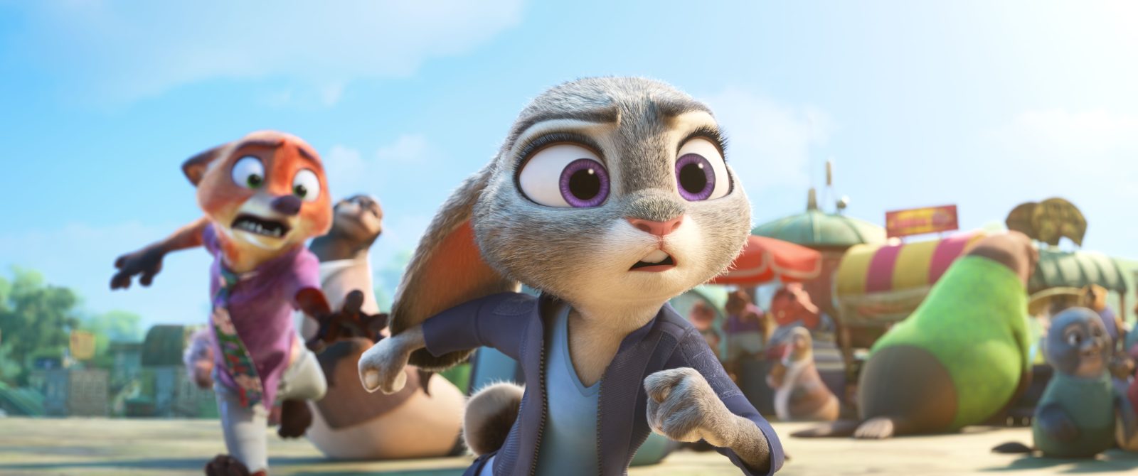 『ズートピア２』ジュディ(ウサギの警官)、ニック(キツネの相棒)の写真