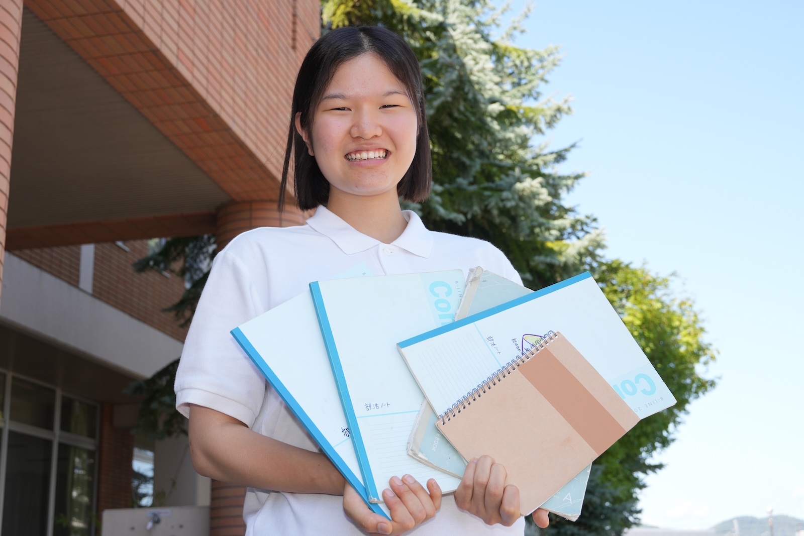 北海道・旭川明誠高校吹奏楽部部長(2024年度)・赤平陽芽(あかひら ひめ)さんの写真